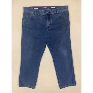 Alberto Jeans Adult‎ 40x25.5 TAILORED Blue T400 Denim Modern Fit Stone Mens